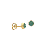 Horizon earring with Green Aventurine