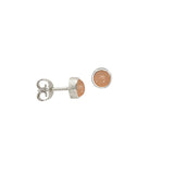 Horizon earring with Peach Moonstone