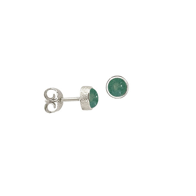 Horizon earring with Green Aventurine