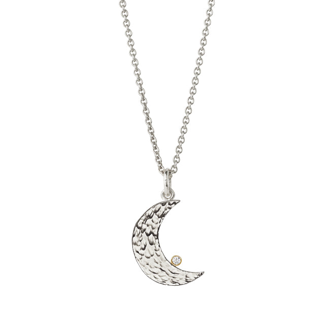 MOON pendant small with diamond