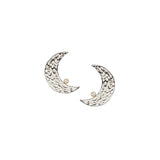 MOON earring with diamond