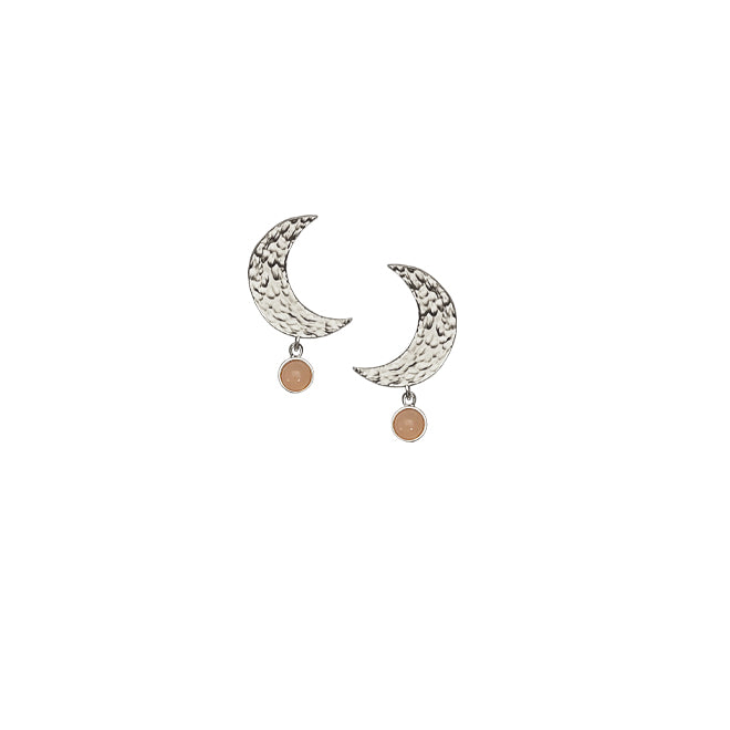 MOON earring with moonstone