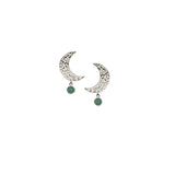 MOON earring with aventurine