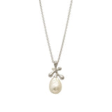FLOREA Pendant with pearl and diamond