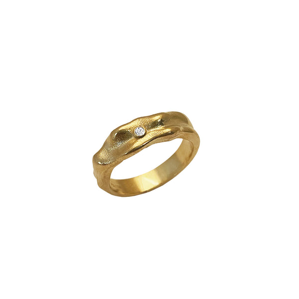 MELO Ring med diamant