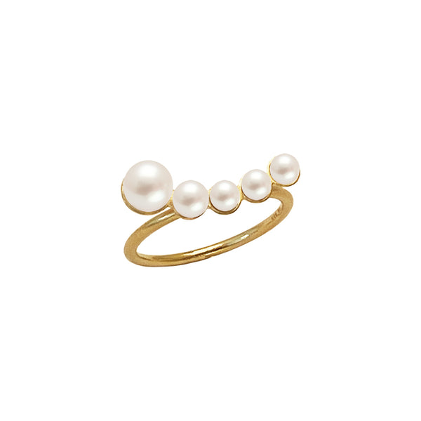LUNA Ring with pearls