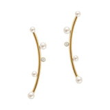 LUNA Earring with pearls and diamond