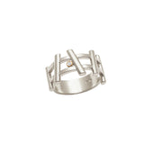 LINEA ring in Silber mit Diamant