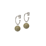 Creoler med grøn Alashan agat i sølv