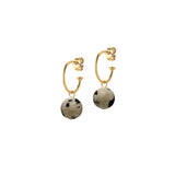 Creoles with Dalmatiner Jasper in silver
