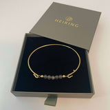 Grey moonstone top for bangle