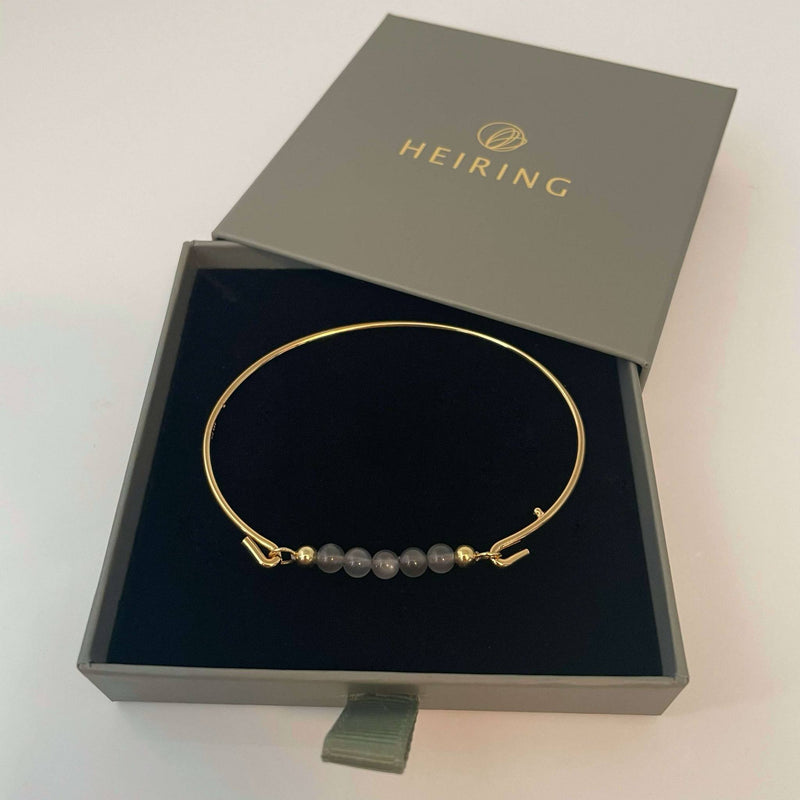 Grey moonstone top for bangle