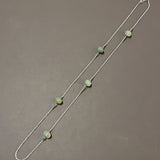 60cm Silver chain with Aventurine