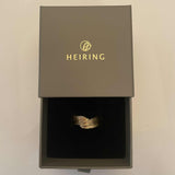 Fjer ring 14kt guld
