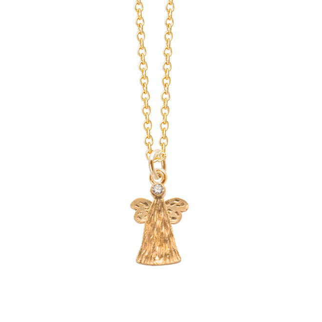 Guardian angel pendant 14K