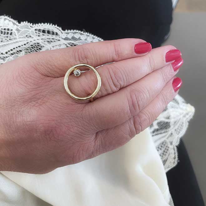 Angle ring 14K