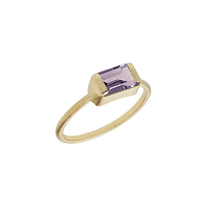 Square ring 14kt guld