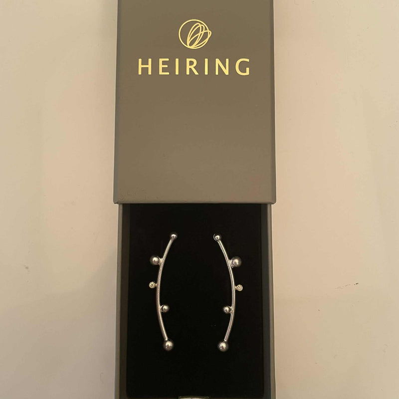 LUNA Øreringe med diamant