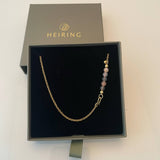 Chain with mixed moonstone