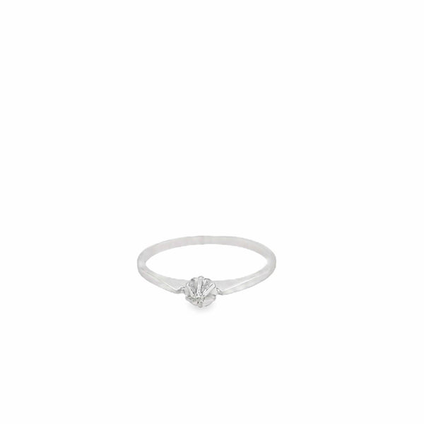 Ring with diamond in 14 kt.