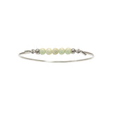 Bangle with Burma Jade top