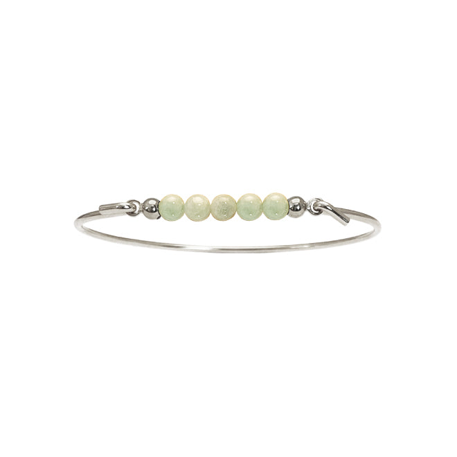 Bangle with Burma Jade top