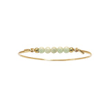 Bangle with Burma Jade top