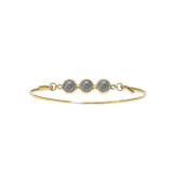 Bangle with grey moonstone Koulè top