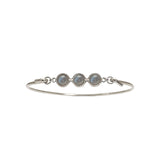 Bangle with grey moonstone Koulè top