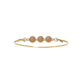 Bangle with peach moonstone Koulè top