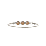 Bangle with peach moonstone Koulè top