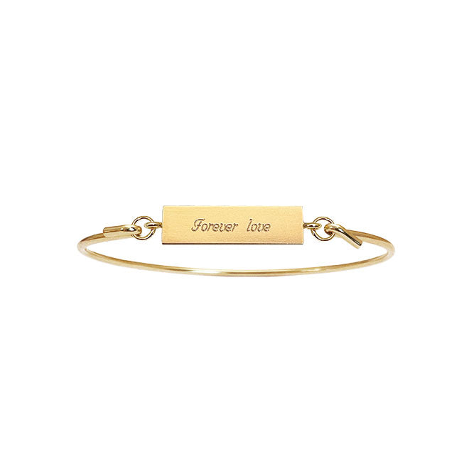 Bangle with Signet top