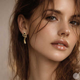 AURA Earrings large in silver