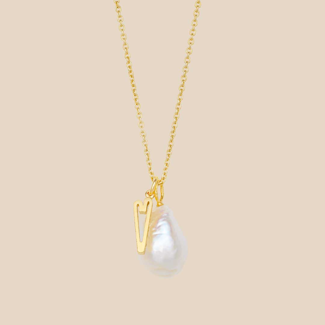 Baroque pendant with heart and free gift