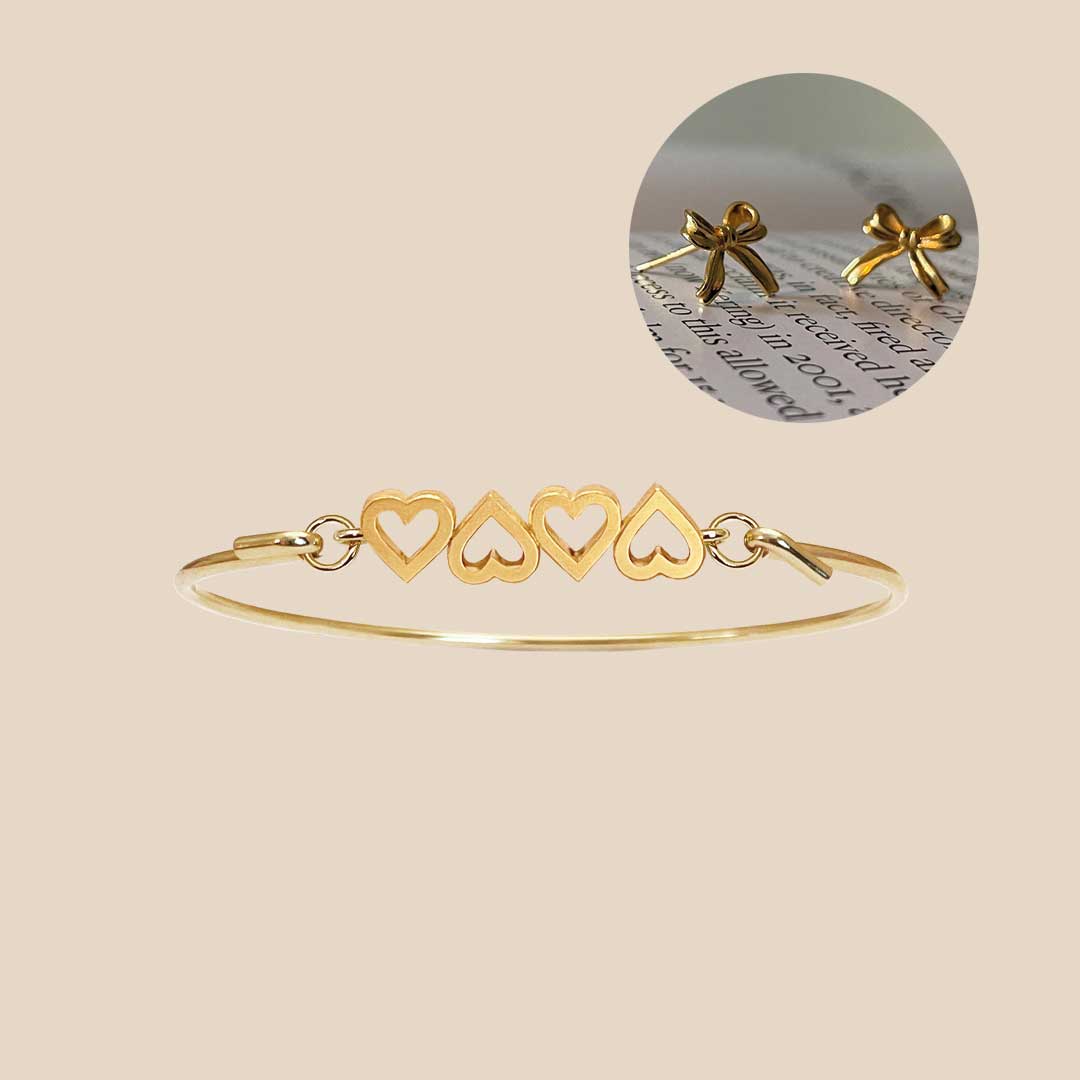 Heart Bangle with free gift