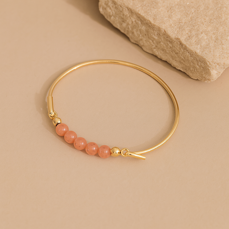 Armring med Strawberry kvarts top