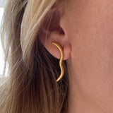 CURVE Earrings in silver