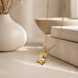 ELSK Pendant in silver with diamond