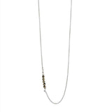 Multi kette im Silber mit Dalmatiner jaspis