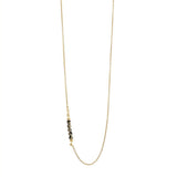 Multi kette im Silber mit Dalmatiner jaspis