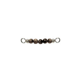Snowflake obsidian top for Multi bangle
