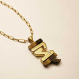 ELSK Pendant in silver with Tigereye and diamond
