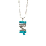 ELSK Pendant in silver with Turquoise