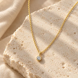Pendant with zirconia incl. chain