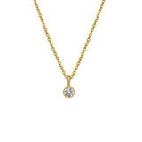 Pendant with zirconia incl. chain