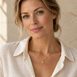 Pendant with zirconia incl. chain