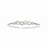 Bangle with hearts top
