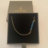 Chain with blue apatite