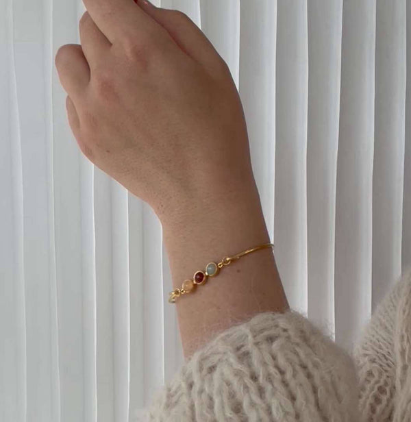 Bangle with Koulè mixed top no. 2