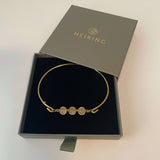 Bangle with grey moonstone Koulè top